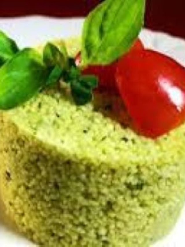 Salada de cuscuz com vegetais e pesto