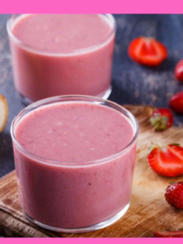 Smoothie de morango e banana