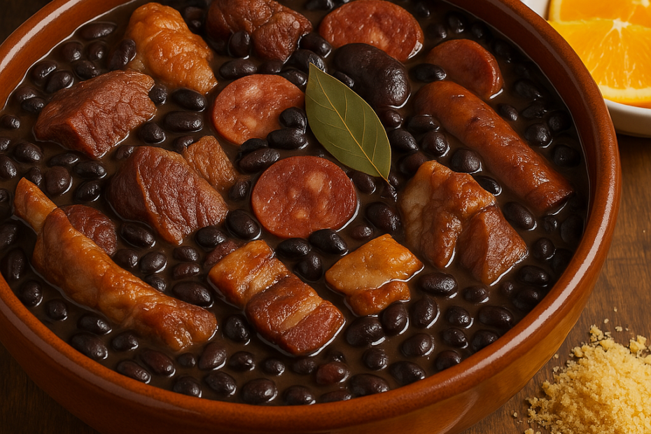 A feijoada é um dos pratos mais emblemáticos da culinária brasileira, conhecida por sua combinação rica de sabores e tradição cultural.